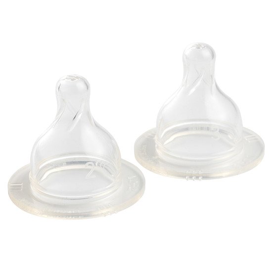 Lot de 2 tétines silicone débit variable  0 mois + de Aubert concept