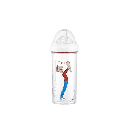 Biberon 6+ mois 360 ml anti-coliques Rainbow Le biberon français