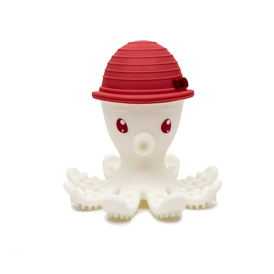 Jouet de dentition pieuvre Bordeaux  de Babytolove