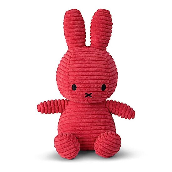 Peluche Miffy velours côtelé Fushia 23 cm de Miffy