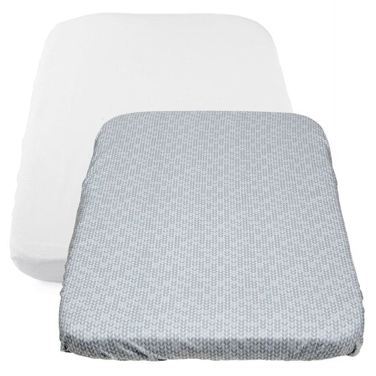 Set 2 draps housse Chicco Next 2 Me Tricot  de Chicco