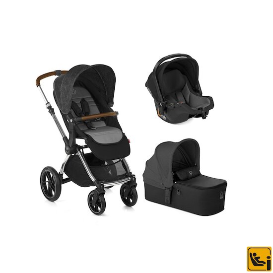 Poussette Kawai + Micro + Koos i-Size R1 Cold Black  de Jane