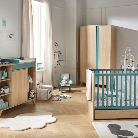 Nova new armoire 2 portes Argile douce  de Sauthon Baby's Sweet Home Nova new armoire 2 portes Argile douce  de Sauthon Baby's Sweet Home