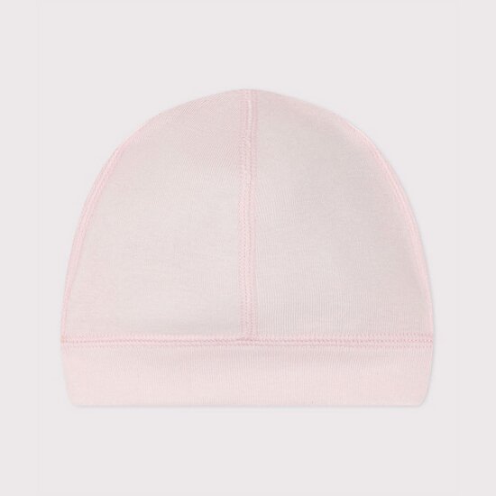 Bonnet bébé en coton uni Rose fleur  de Petit Bateau