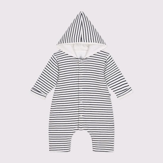 Combinaison longue ouatinée à capuche en coton Marshmallow 18 mois de Petit Bateau