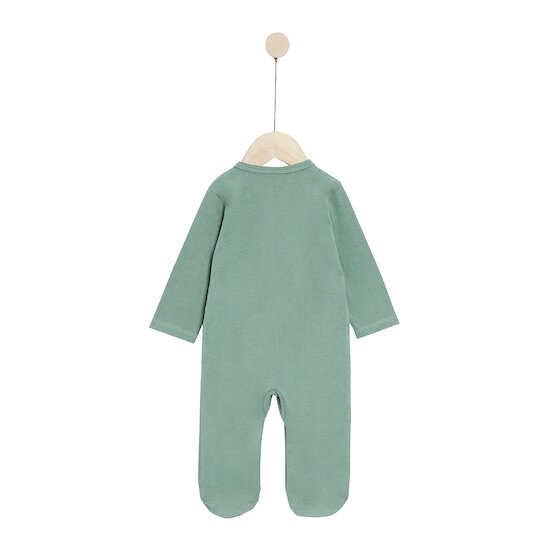 Pyjama en coton recyclé Vert  de P'tit bisou Pyjama en coton recyclé Vert  de P'tit bisou