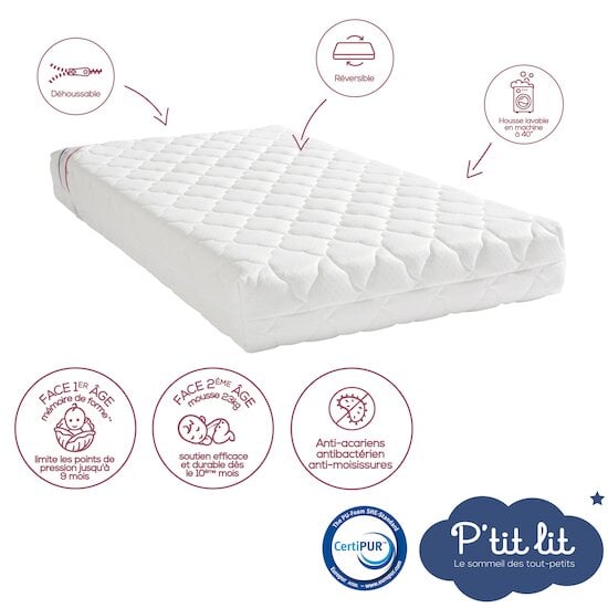 Matelas Bébé Croissance   de P'tit lit Matelas Bébé Croissance   de P'tit lit