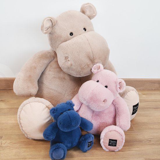 Peluche Hippopotame Rose poudré 40 cm de Histoire d'ours