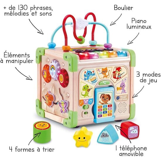 Cube nature interactif multi-activités   de Vtech Cube nature interactif multi-activités   de Vtech
