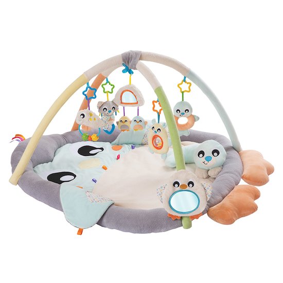 Tapis d'éveil pouf Pingouin Gris  de Playgro