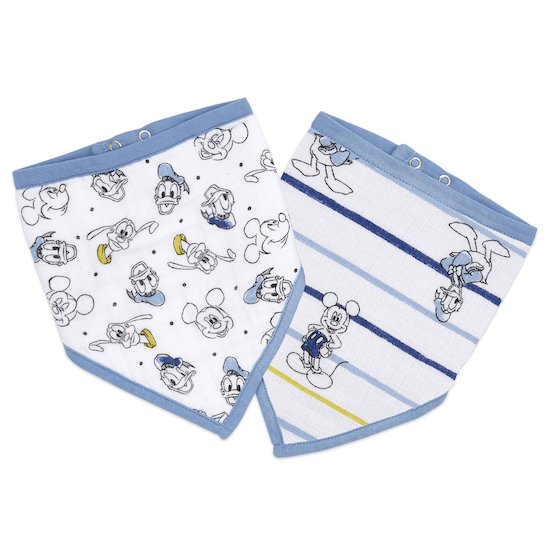 Lot de 2 bavoirs bandana Mickey  de aden + anais essentials