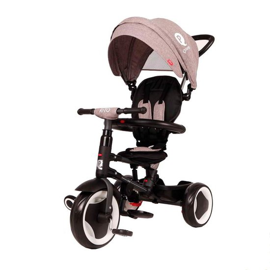 Qplay Rito Tricycle Pliable Gris De Qplay Porteurs Aubert Qplay Rito Tricycle Pliable Gris De Qplay Porteurs Aubert