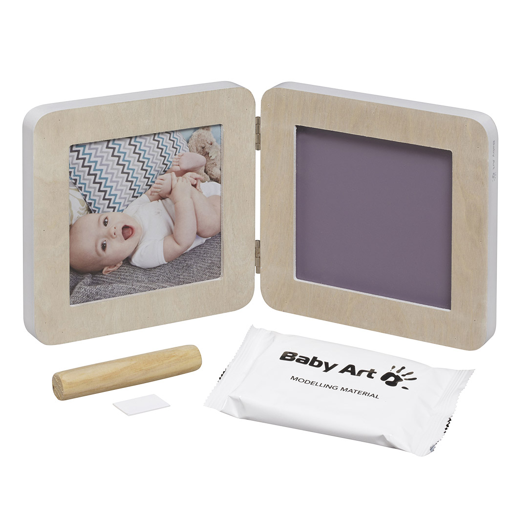 Baby Art Cadre à empreinte Essentials My Baby Touch Blanc