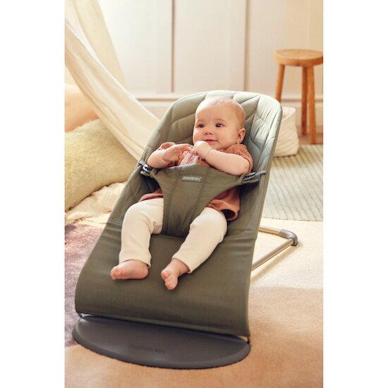 Transat Bliss Vert Foncé, Gris Foncé Cadre  de BabyBjörn