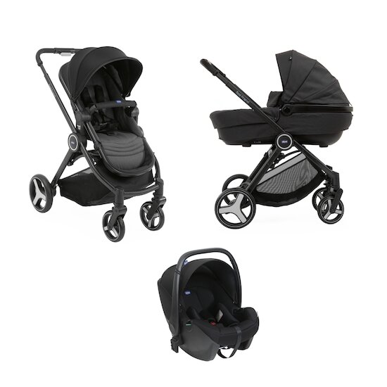 CHICCO Poussette 3 en 1 Urban Pro - Siège auto Groupe 0+ Auto-Fix Fast +  Nacelle - 0-36 mois - Grey mist - Cdiscount Puériculture & Eveil bébé