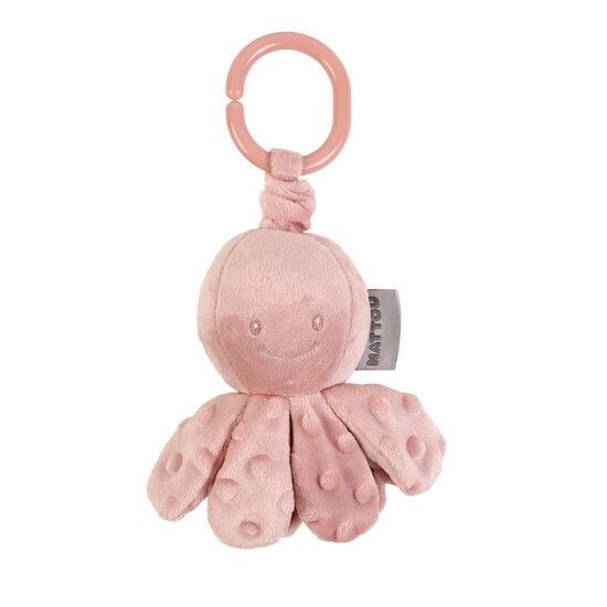 Lapidou Peluche Vibrante Pieuvre Vieux rose  de Nattou