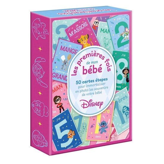 Dysney Baby - Les premières fois de mon bébé - 50 cartes étapes   de Hachette Jeunesse Disney