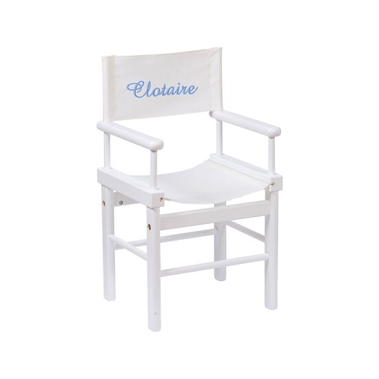 Dossier Fauteuil Metteur en Scène Ecru/Bleu  de Moulin Roty