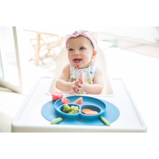 ezpz assiette bol et set de table pour bébé adhérence parfaite impossible à  renverser - Cubes & Petits pois