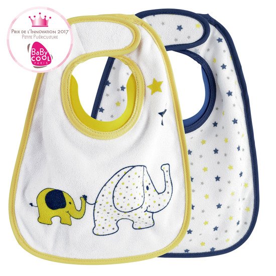 Lot de 2 bavoirs Bib'up 1er âge