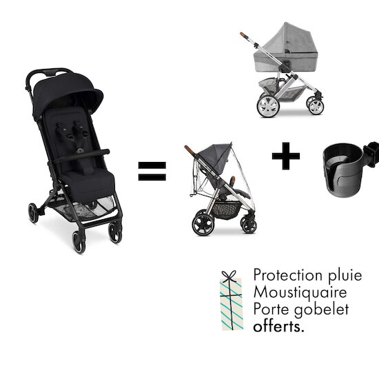 Offre ABC Design : Protection pluie + Moustiquaire + Porte-gobelet OFFERT pour l'achat d'une poussette PING 3 Trekking   de ABC Design