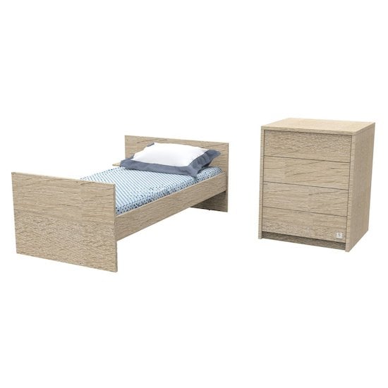 Antonin Lit bébé combiné évolutif Bois 60 x 120 cm de Sauthon Baby's Sweet Home Antonin Lit bébé combiné évolutif Bois 60 x 120 cm de Sauthon Baby's Sweet Home