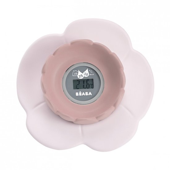 Thermomètre de bain Lotus Vieux rose  de Béaba