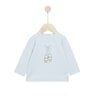 Bleu Ballerine Tee-shirt manches longues
