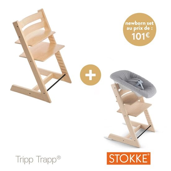 Offre Stokke : Le Newborn Set au prix de 101€ au lieux de 129€ pour l'achat d'une Tripp Trapp   de Stokke®