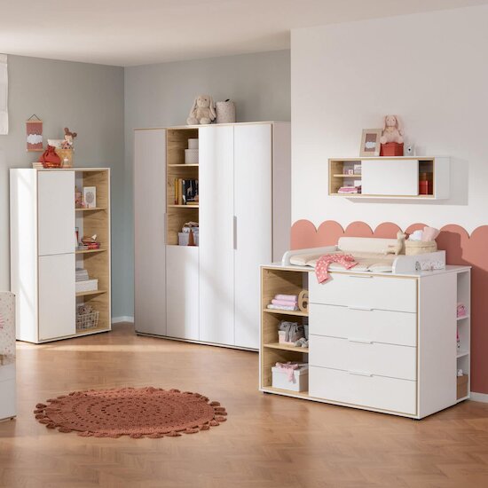 Lieven Commode 4 tiroirs 3 compartiments Ouvert  de Paidi Lieven Commode 4 tiroirs 3 compartiments Ouvert  de Paidi