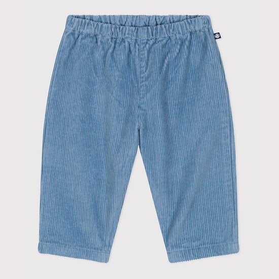 Pantalon bébé en velours uni   de Petit Bateau