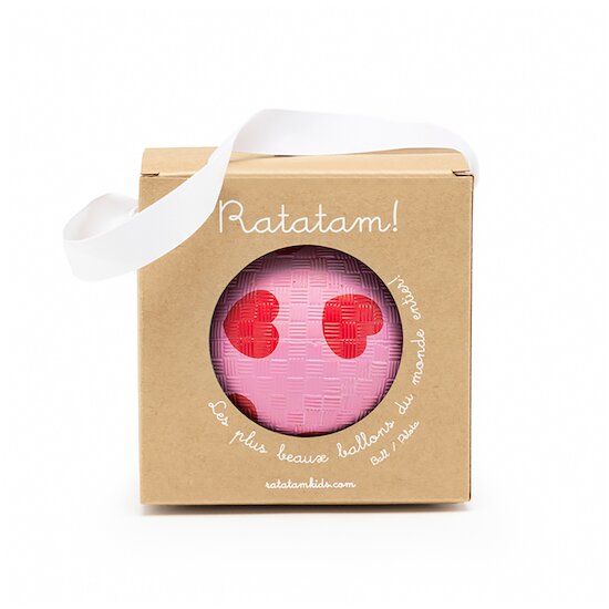 Petit Ballon Coeurs Rose 12 cm de Ratatam