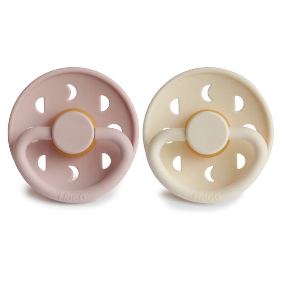 Lot 2 Sucettes latex Moon Rose 0-6 mois de Frigg Lot 2 Sucettes latex Moon Rose 0-6 mois de Frigg