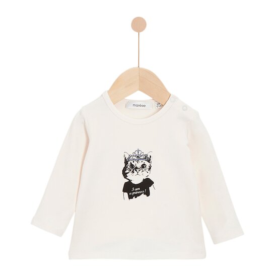 Pop mood T-shirt manches longues Ecru neon  de Marèse Pop mood T-shirt manches longues Ecru neon  de Marèse