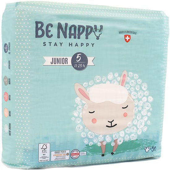 Couches jetables Junior Pack de 36  T5 de Be Nappy