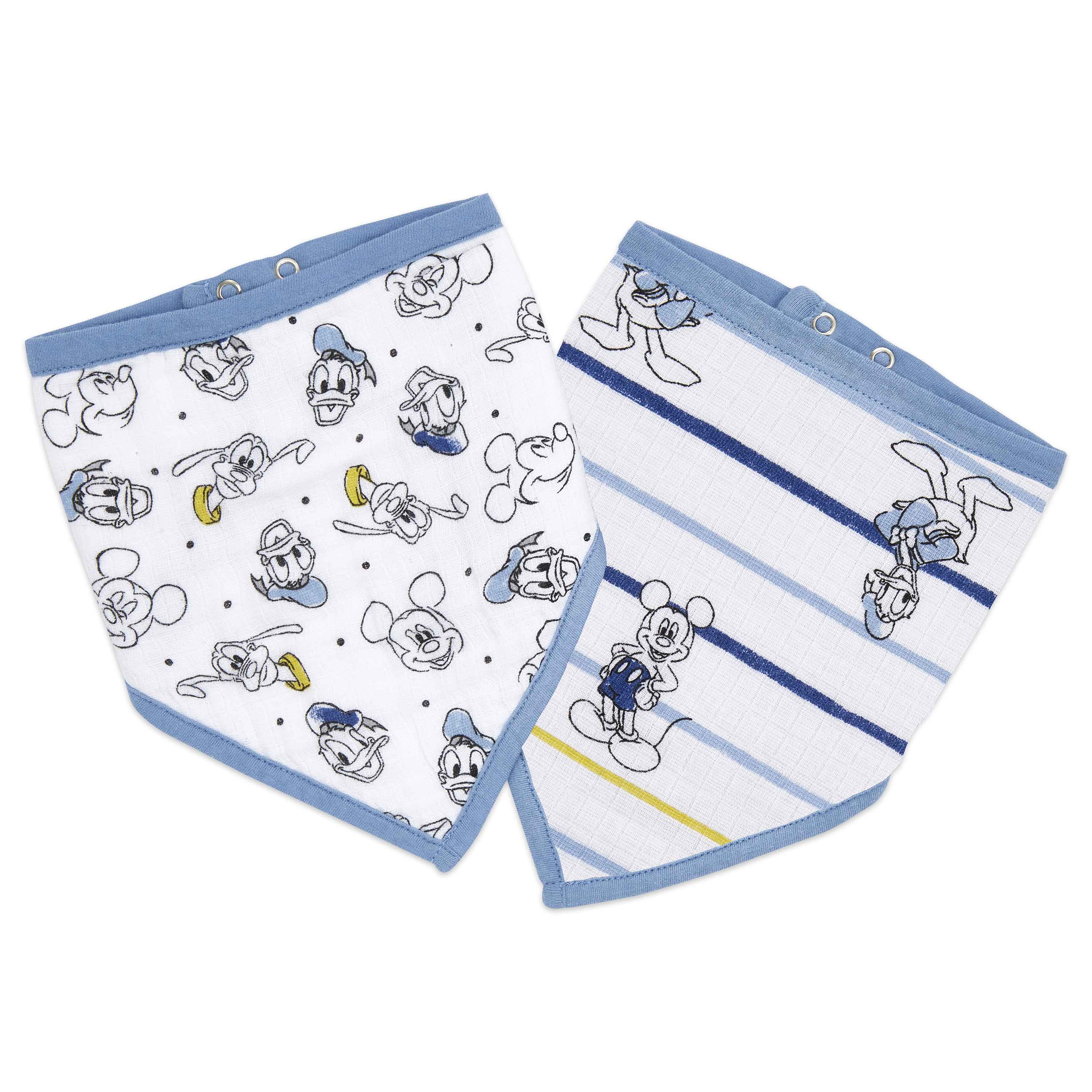 Le Repas De Bebe Fille Et Garcon Doux Et Absorbant Bavoir Bebe Reglable Mickey Anais Essentials Pour Nouveaux Nes Aden Lot De 2 Bavoir Bandana A Pression Fait En Mousseline 100 Coton Multicolore Disney
