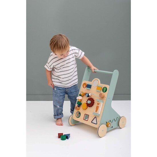 Chariot d'activité en bois à pousser animaux   de Trixie