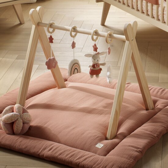 Arche d'éveil Petit Coeur Vieux Rose  de Sauthon Baby Déco Arche d'éveil Petit Coeur Vieux Rose  de Sauthon Baby Déco