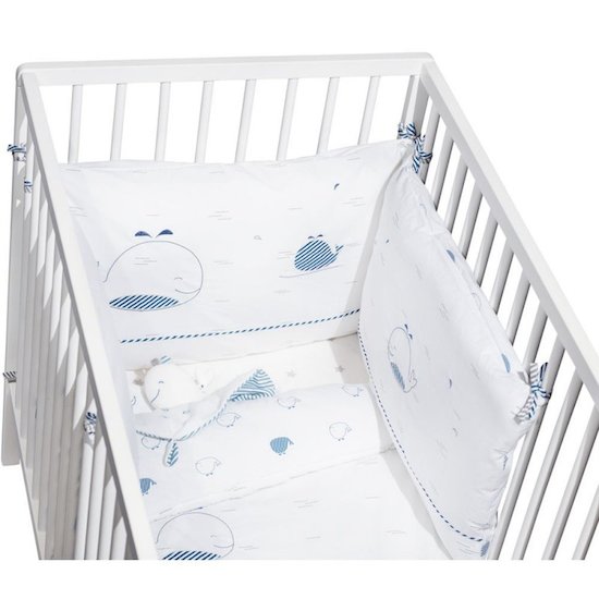 Blue Baleine Edredon 140 x 70 cm Bleu  de Sauthon Baby's Sweet Home Blue Baleine Edredon 140 x 70 cm Bleu  de Sauthon Baby's Sweet Home