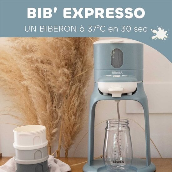 Bib'Expresso® Préparateur de biberon Bleu Baltic  de Béaba Bib'Expresso® Préparateur de biberon Bleu Baltic  de Béaba