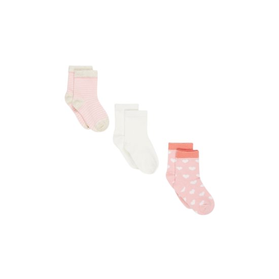 Lot de 3 paires de chaussettes Rose  de P'tit bisou