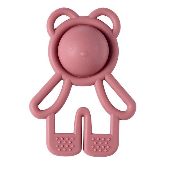 Anneau de Dentition pop-it en silicone Rose 10 cm de Nattou