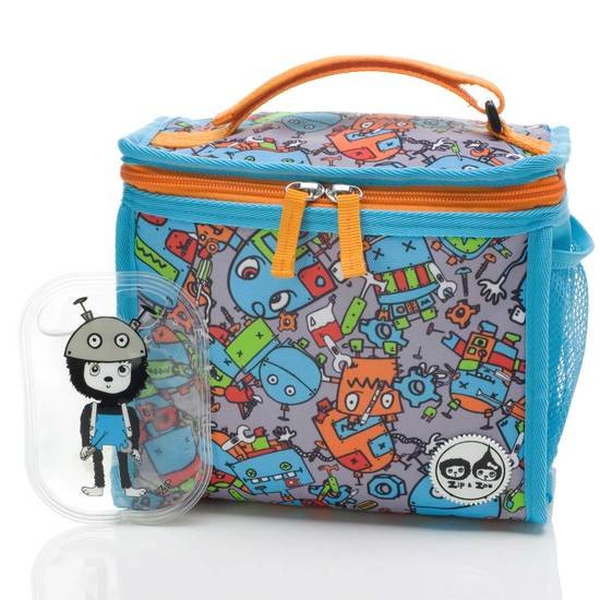 Sac Lunch Ice Pack Zip&Zoé Robot Blue  de Babymel