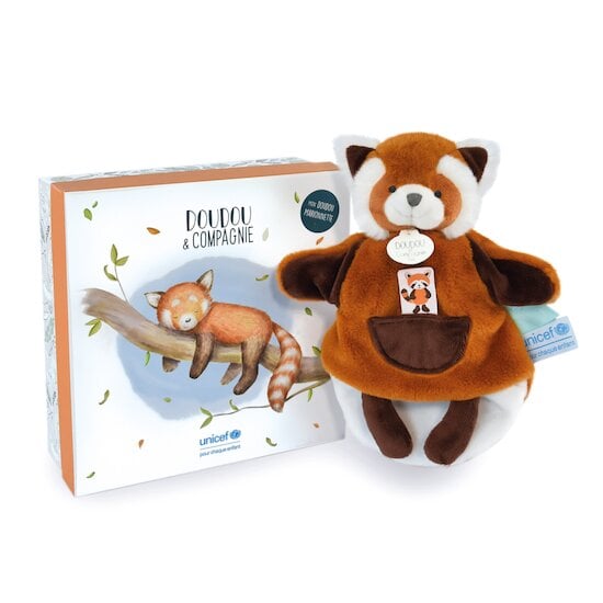 Marionnette enfants et adultes peluche renard avec longue manche