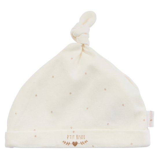 Bonnet collection Licorne Ecru Naissance de P'tit bisou