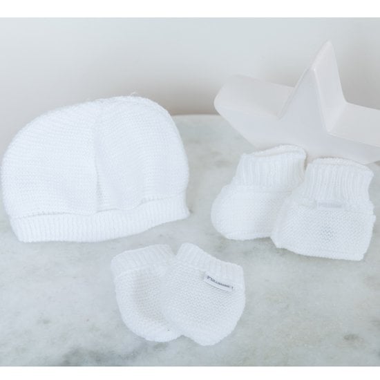 Mini trousseau de naissance Blanc 0-1 mois de P'tit bisou