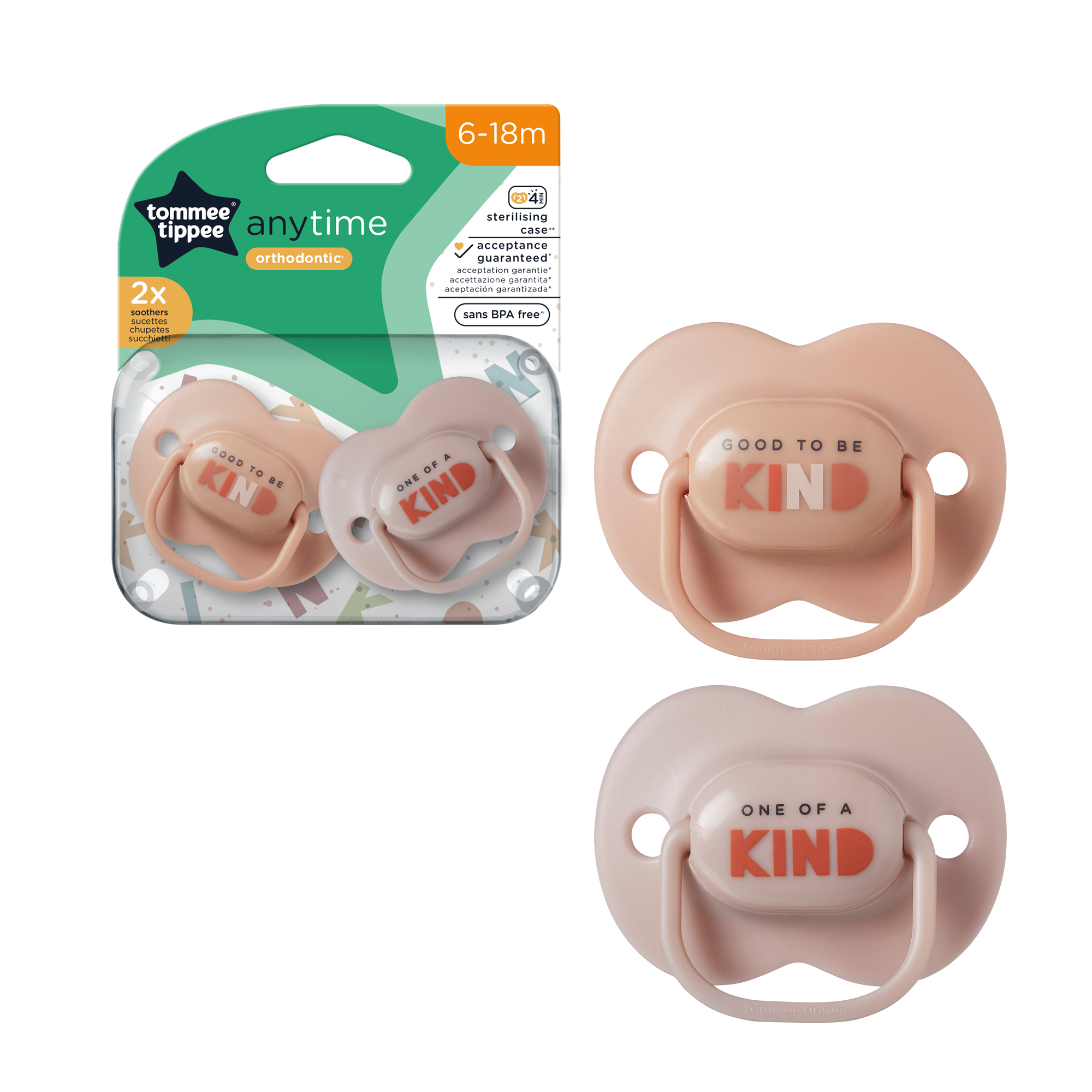 Tommee Tippee Sucettes Fun, Forme Orthodontique …