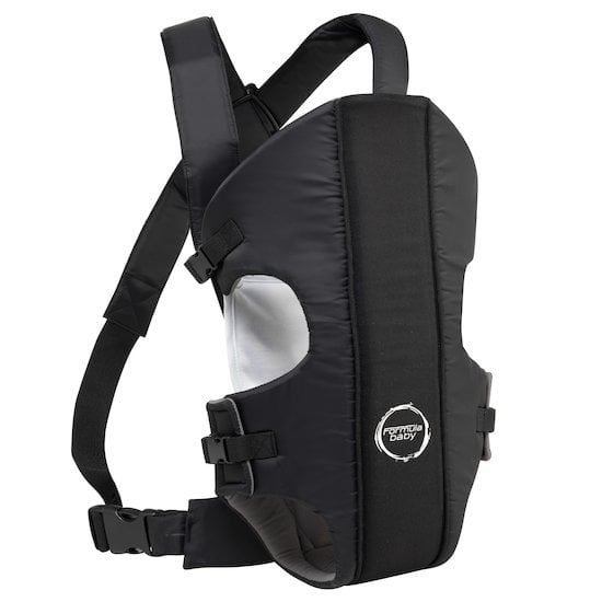 Porte-bébé ergonomique évolutif matière écharpe de portage tricot-click  Noir de Babylonia, Porte-bébé ventral : Aubert