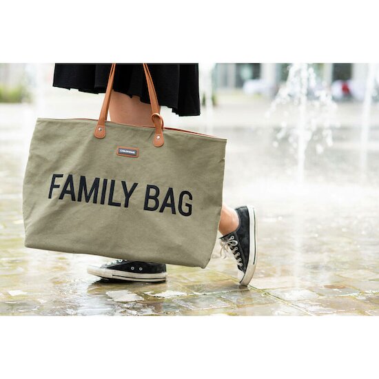 Sac à langer Family Bag en toile Kaki  de Béaba