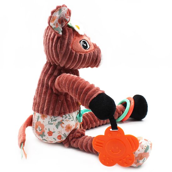 Mélimélos la biche Peluche d'activités nomade   de Les Déglingos Mélimélos la biche Peluche d'activités nomade   de Les Déglingos